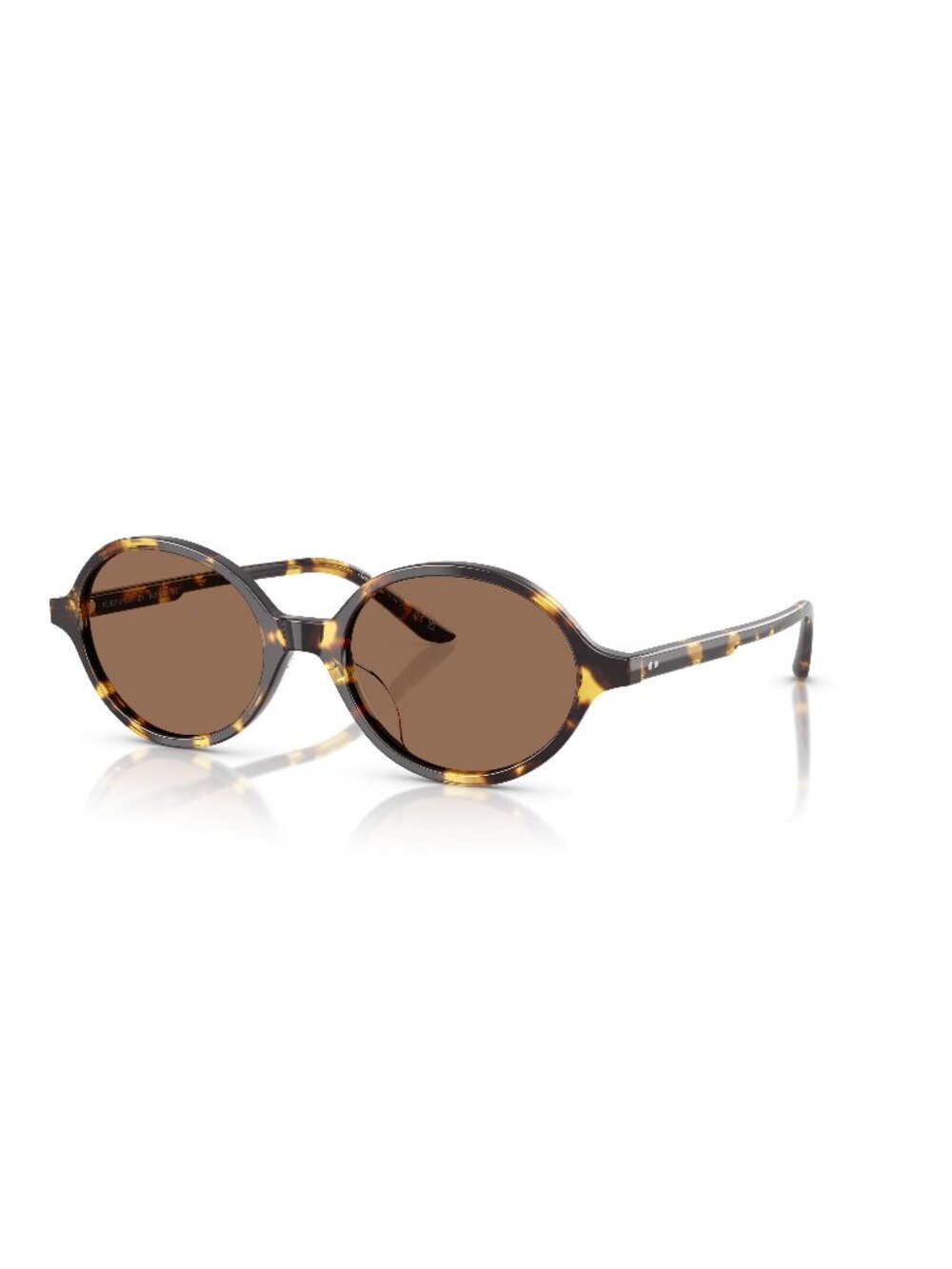 New Oliver Peoples Women's Sunglasses Multicolor Round Brown Lens Acetate Frame